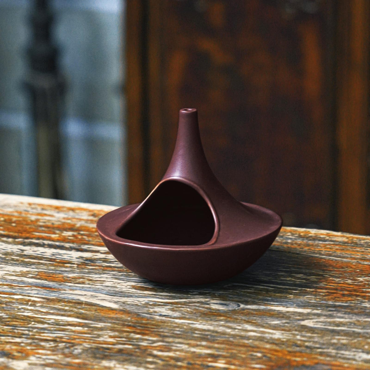 3 in 1 Incense Holder for Palo Santo Sticks Sage Bundles Cone Incense (Chimney Red)