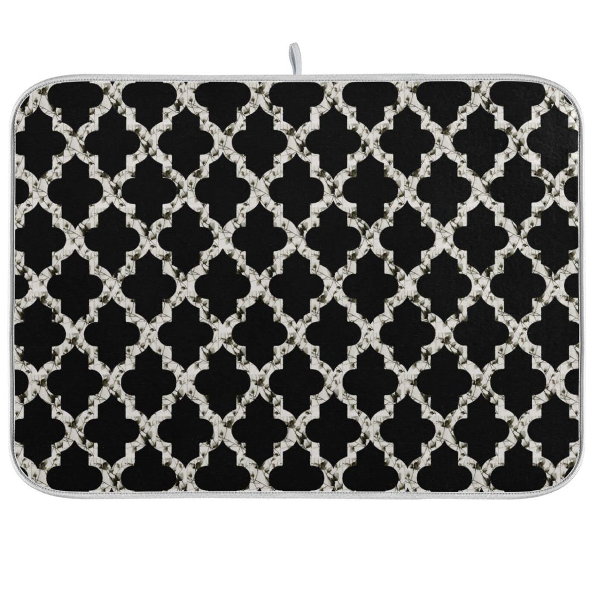 Super Absorbent Dish Drying Mat (Geometry Texture Classic Modern / 18" x 24")