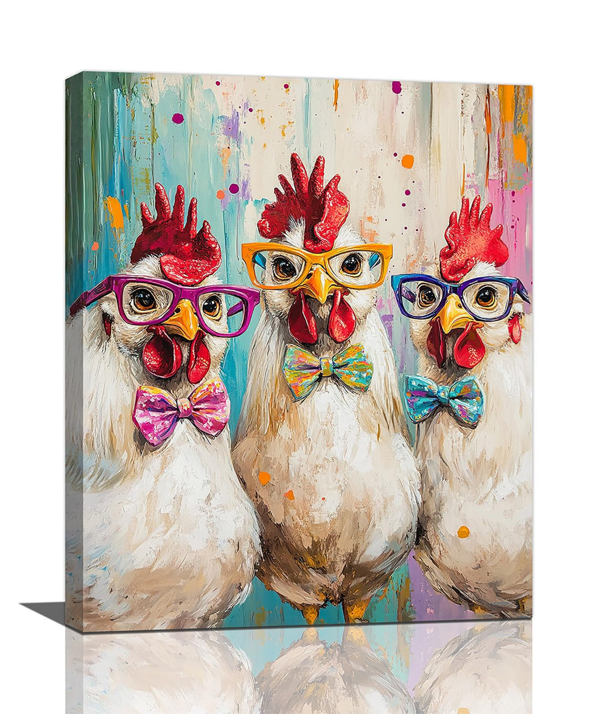 Rooster Wall Art (20"L x 16"W / Funny Rooster)