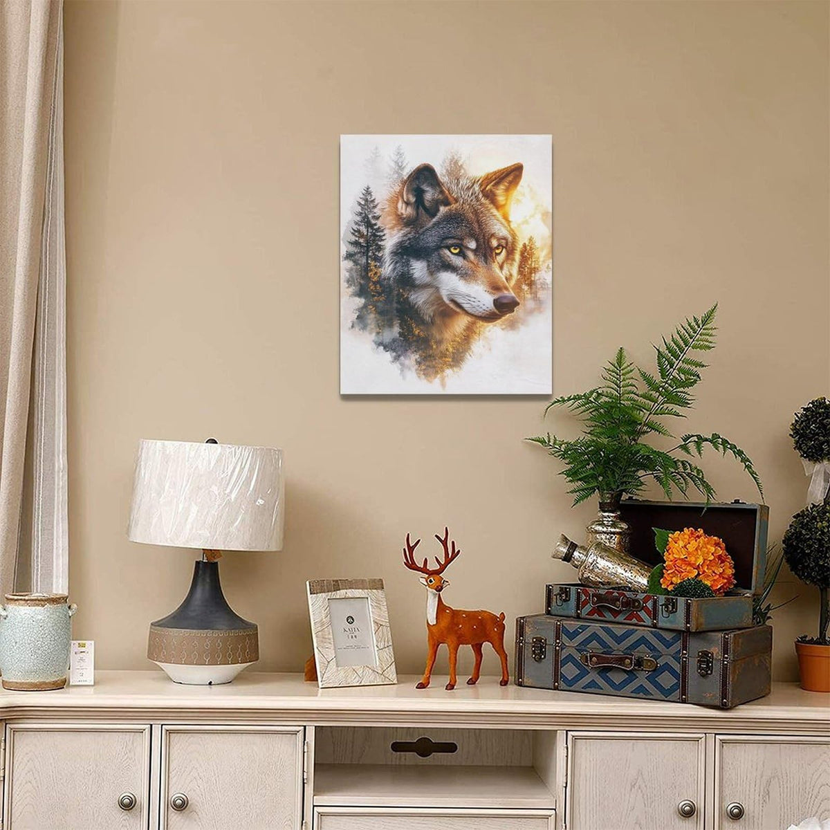 Wolf Wall Art (20"L x 16"W / Wolf)