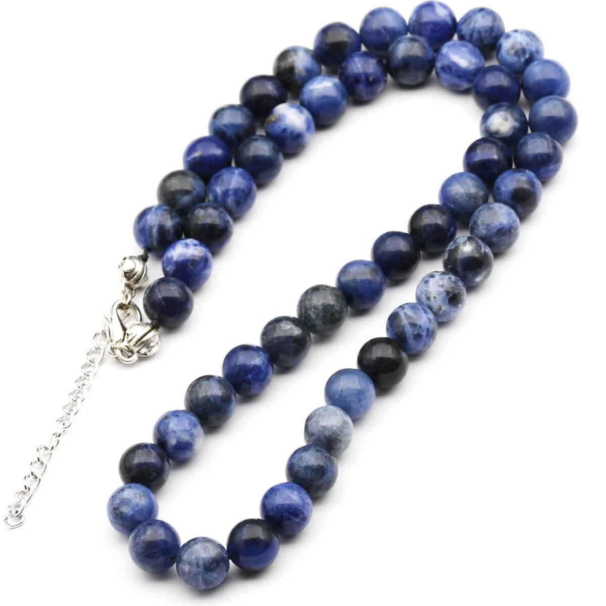 Natural Sodalite Beaded Choker Necklace (Sodalite / 22 Inches)