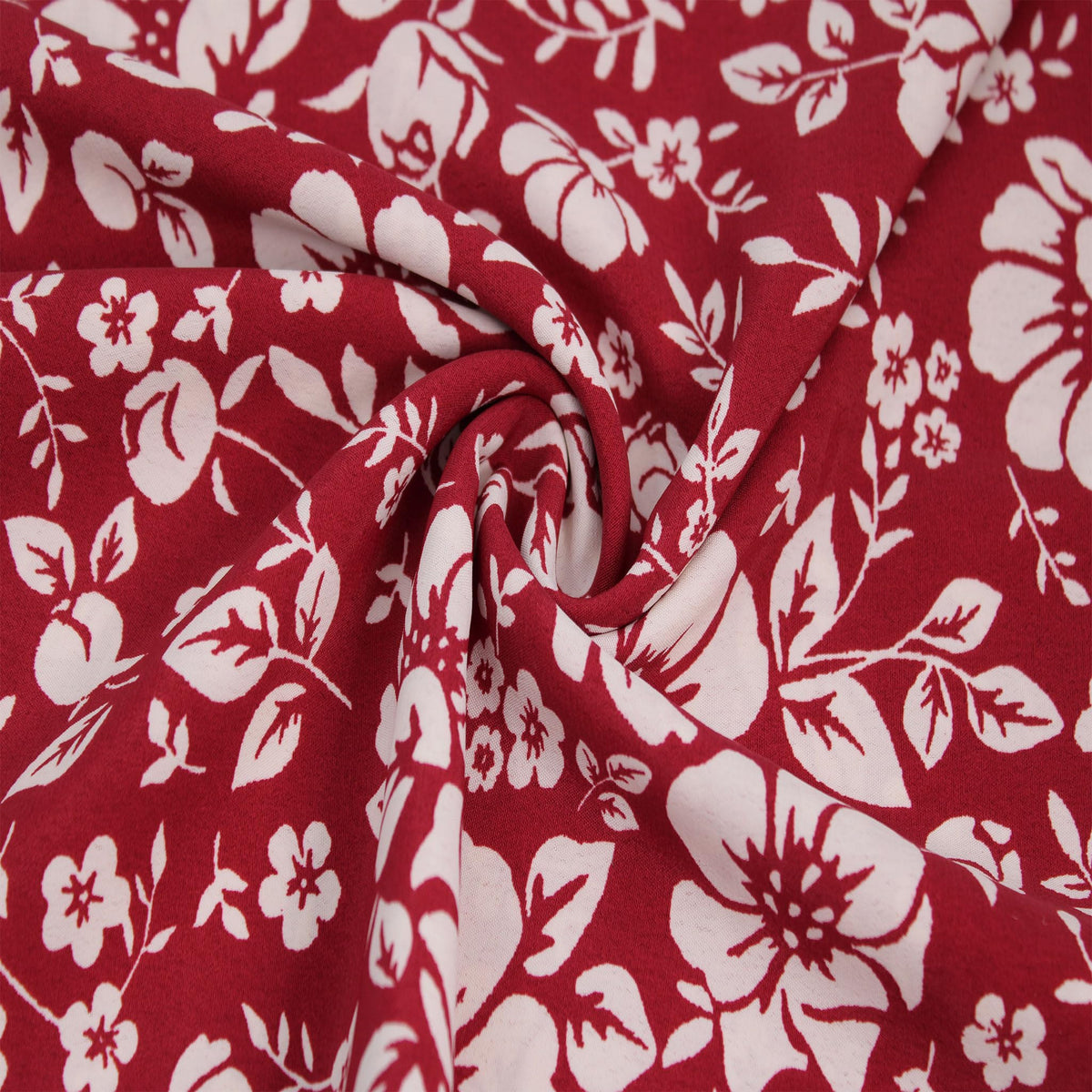 58" Wide Printed 100% Polyester Moroccan Fabric by The Yard (1 Yard / Red Ecru #2802)