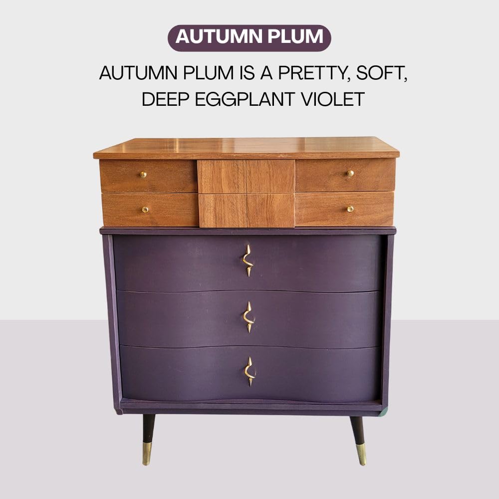 AUTUMN PLUM Chalk Paint for Furniture DIY (Autumn Plum / 58 Fl Oz (Pack of 1))