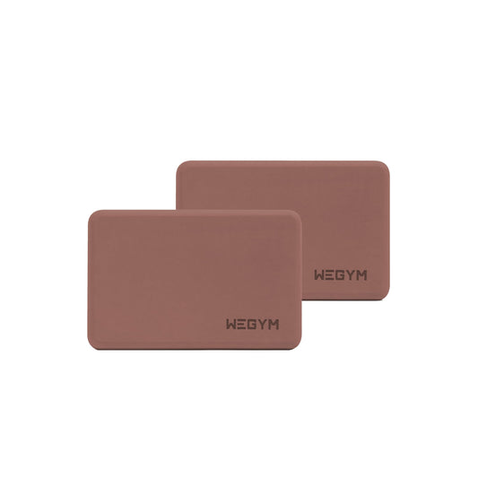 Yoga Blocks Pilates Training with Anti Slip Grip (EVA / Rose Set)