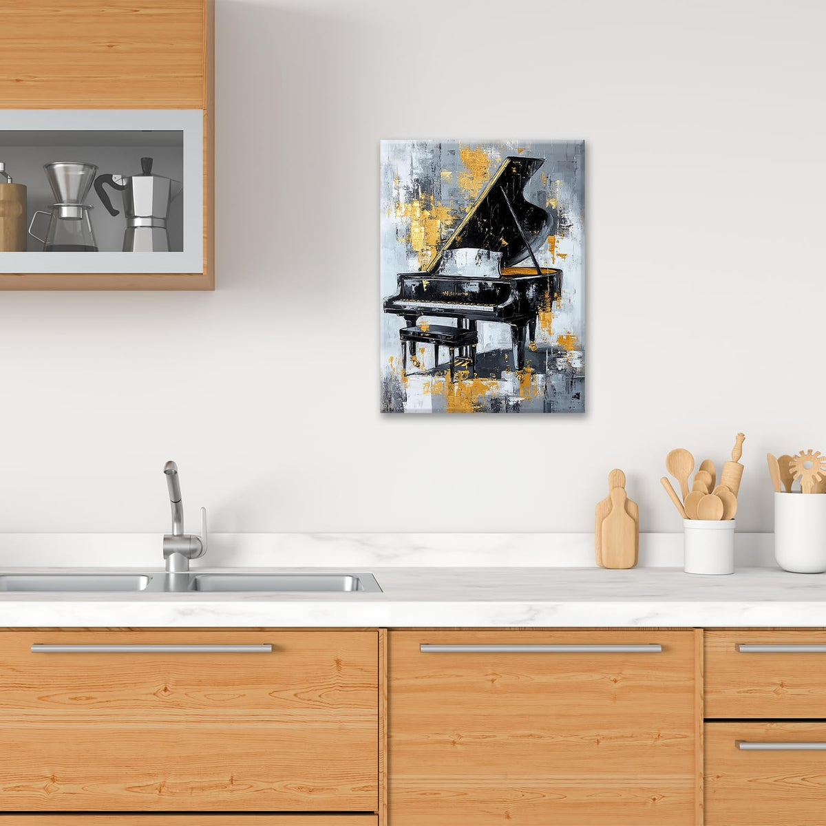 Music Wall Art (20"L x 16"W / Piano)