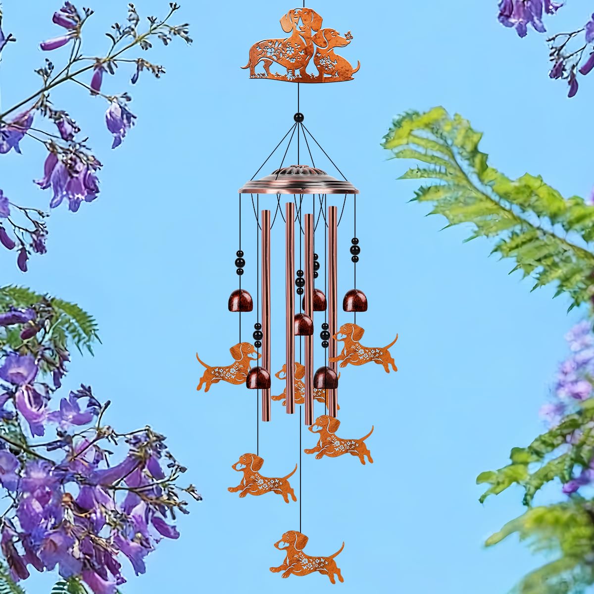 Dachshund Wind Chimes for Outside (Dachshund)