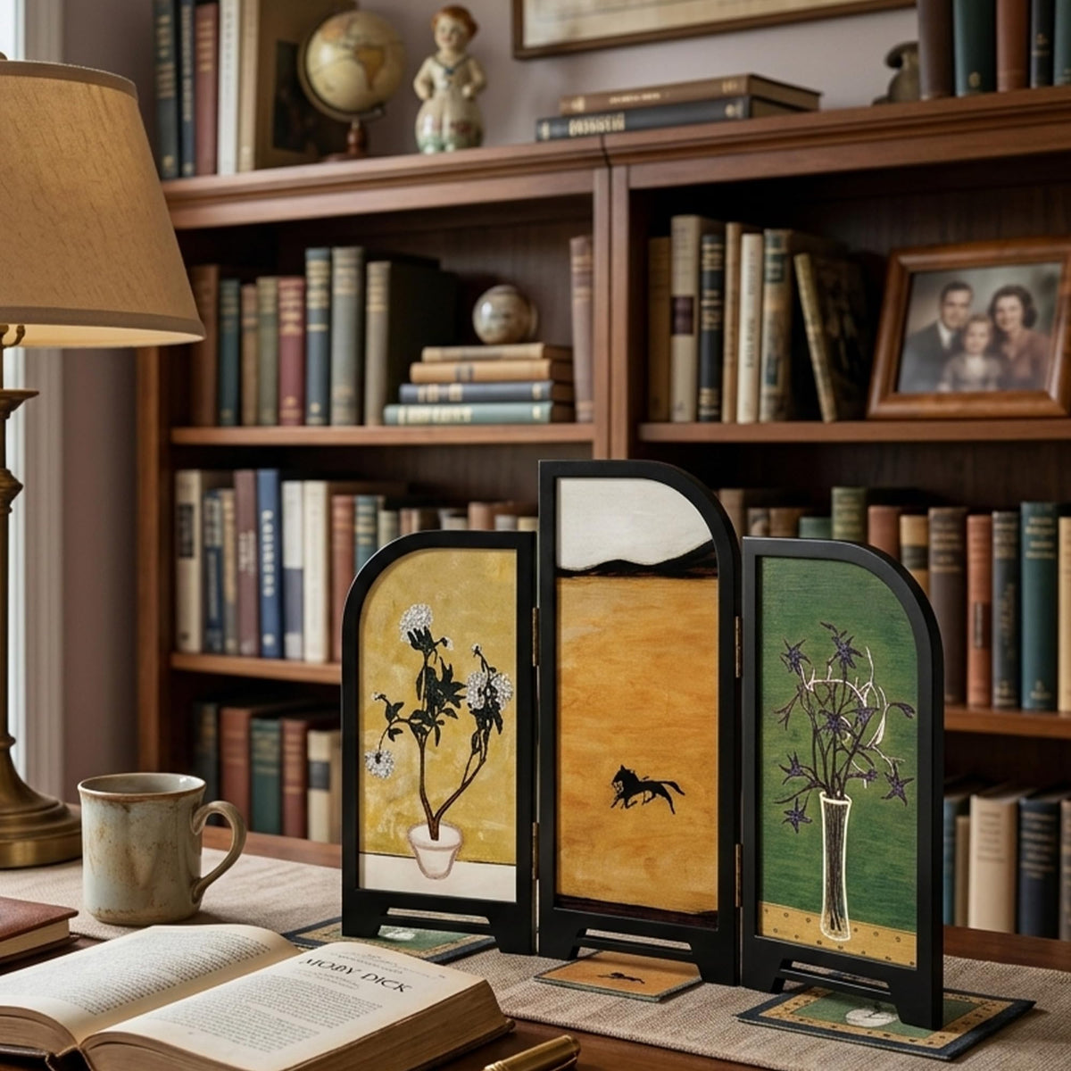 3 Panel Tabletop Folding Screen (M7368)