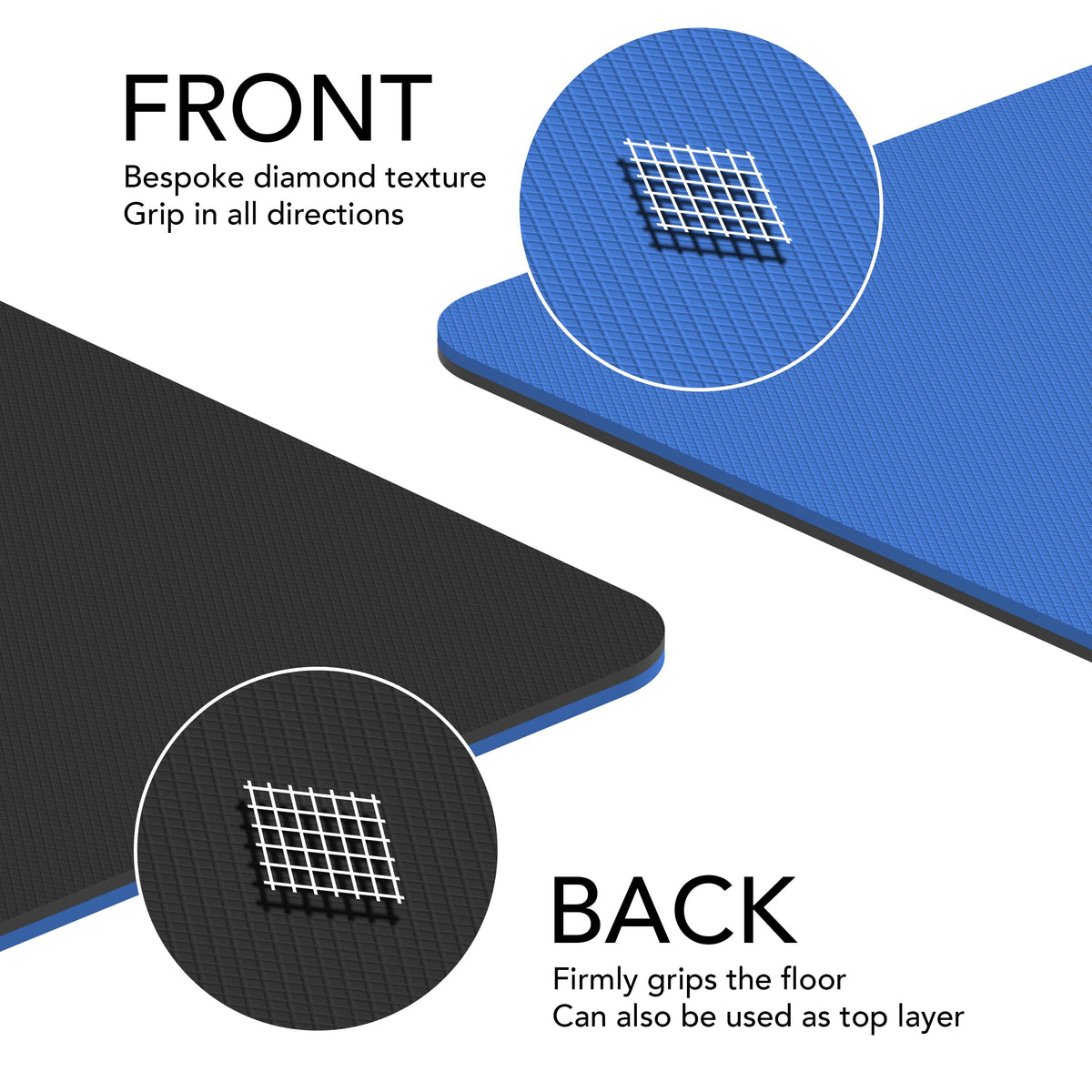 Large Workout Mat (Blue)