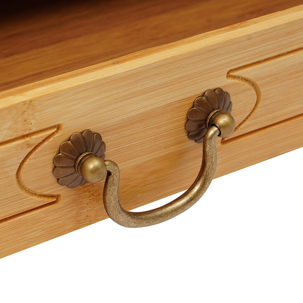 Altar Table Meditation Table with 1 Drawer Coffee Table for Sitting Multi (Wood Color / 52*25*28cm/20.4*9.8*11in)
