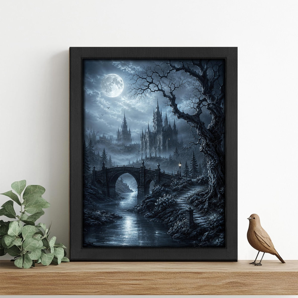 Gothic Castle Decor Wall Art (Wall Art Framed 03 / 20"L x 16"W)