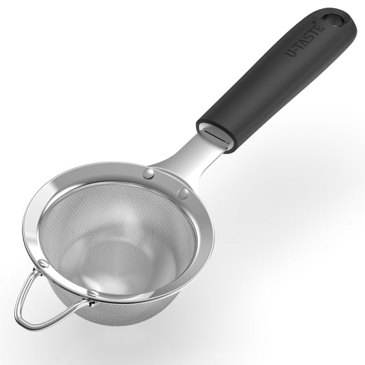 Fine Mesh Strainer (S-3.35in / (2) Black)