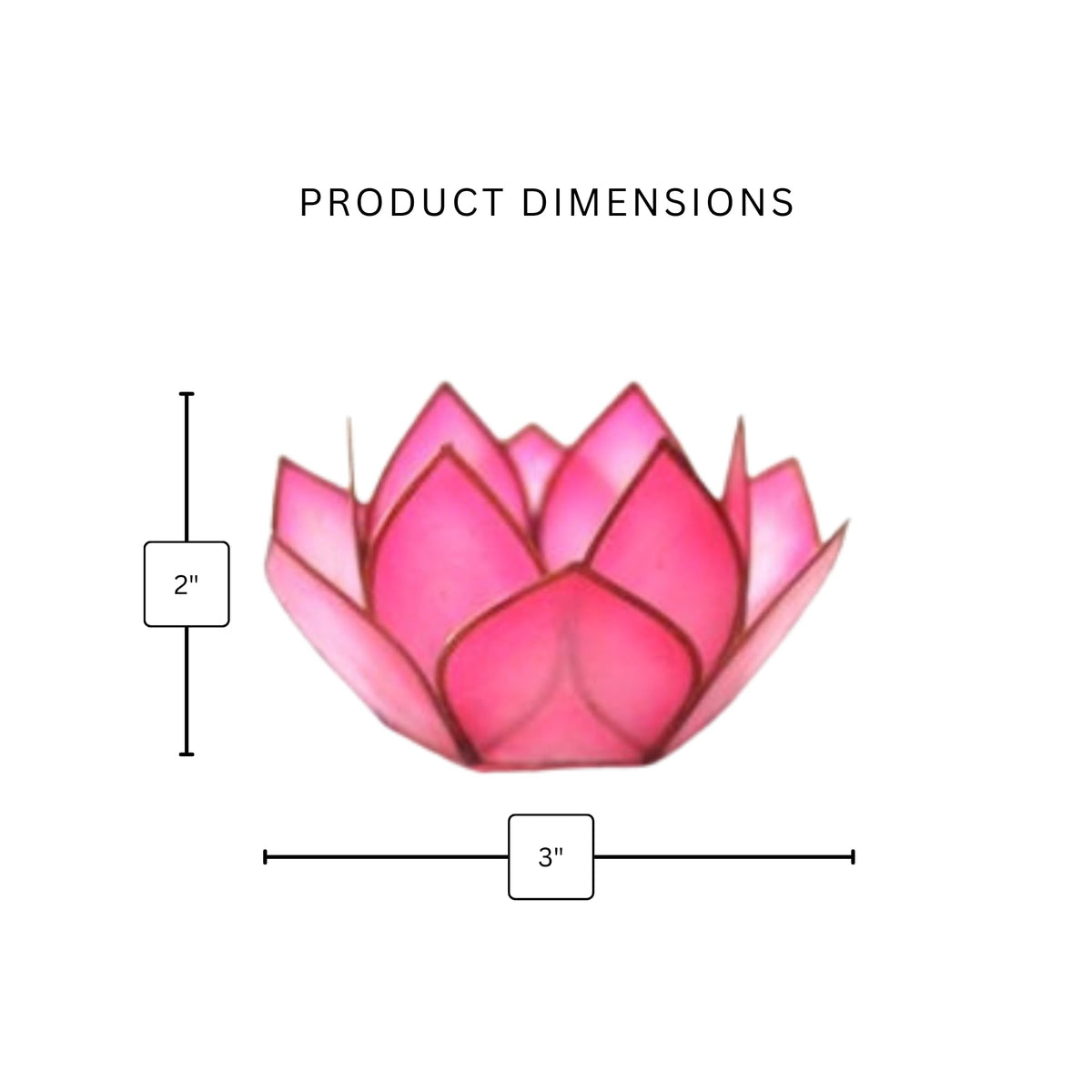 Lotus Tea Light Candle Holder (Flamingo / Mini)
