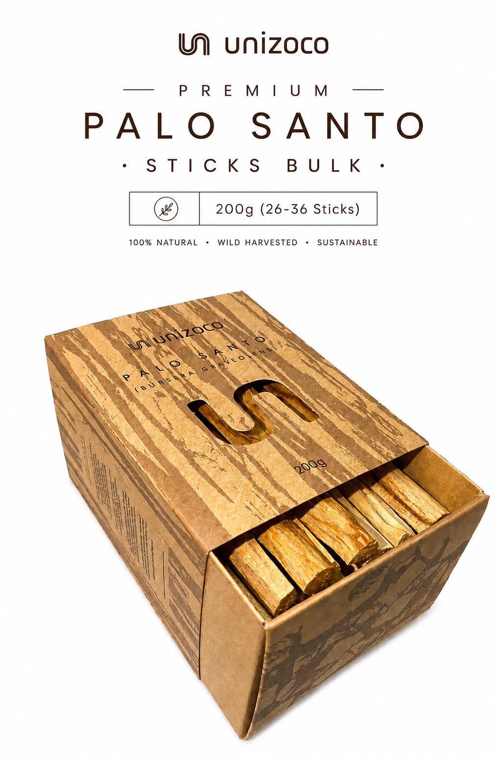 Premium Palo Santo Sticks Bulk 200g (200 grams)