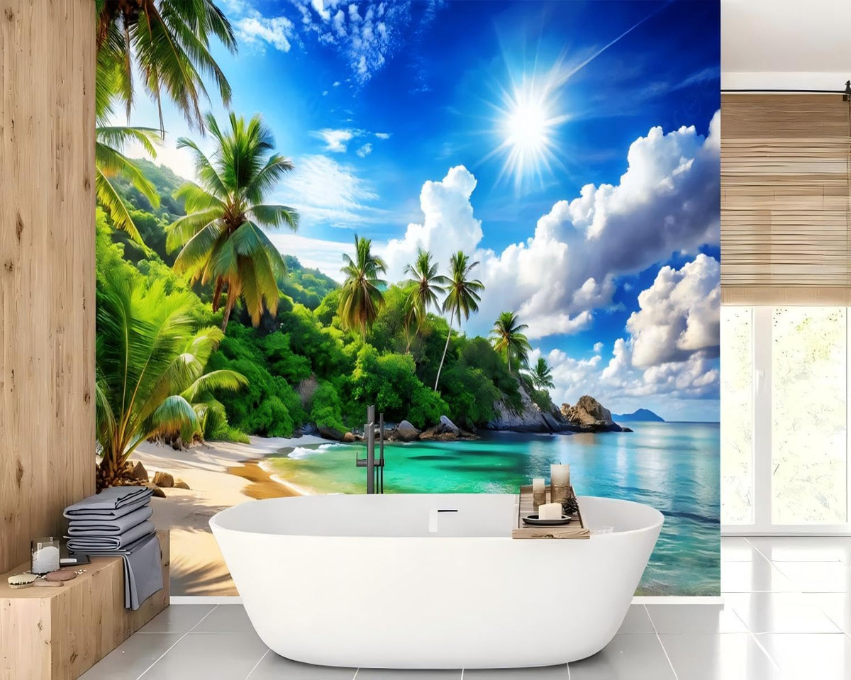 Peel Stick Wall Mural Wallpaper Ocean 136"x96" Decor G07 (G07 / 136" x 96")