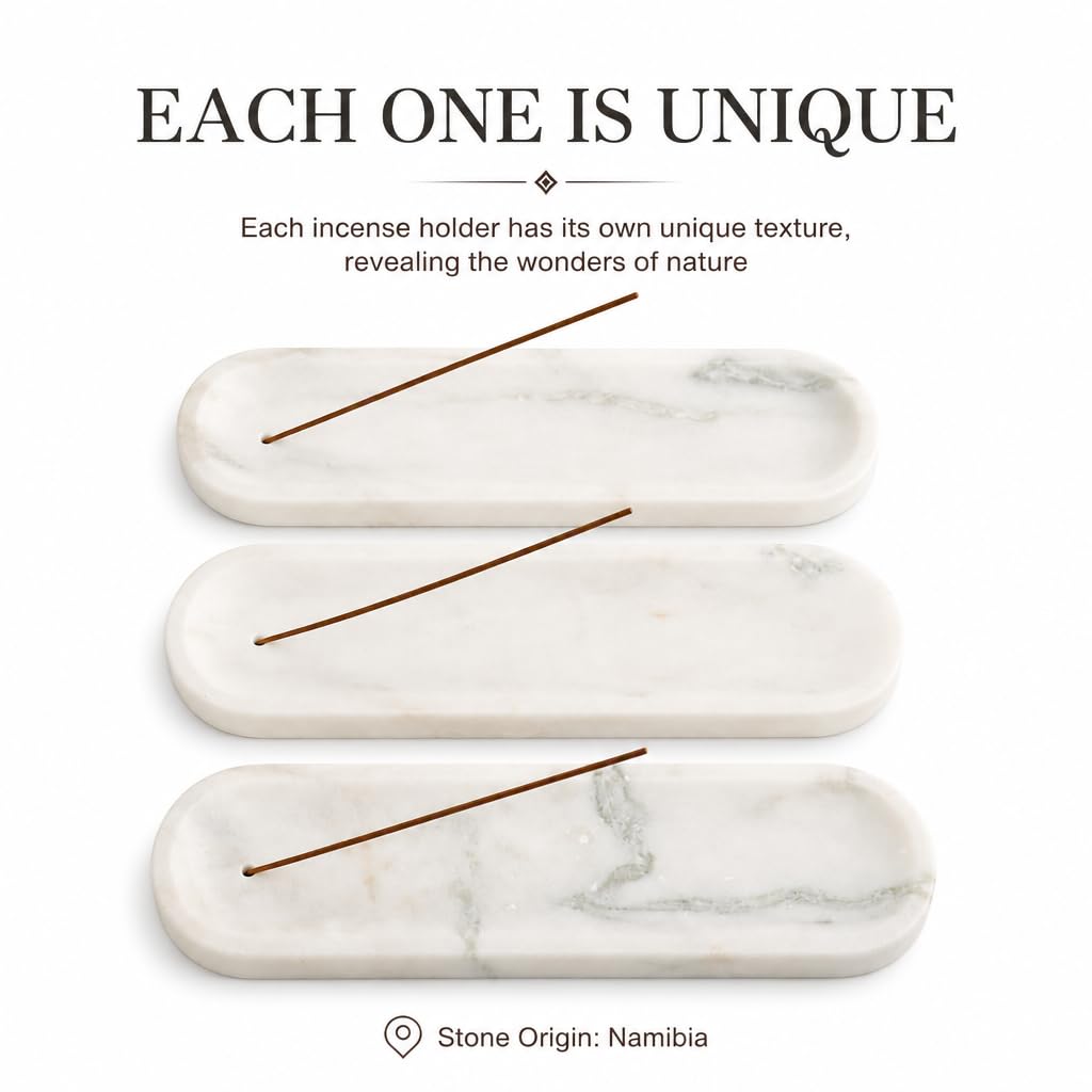 Marble Incense Holder (1 Pcs-bianco Palomino)