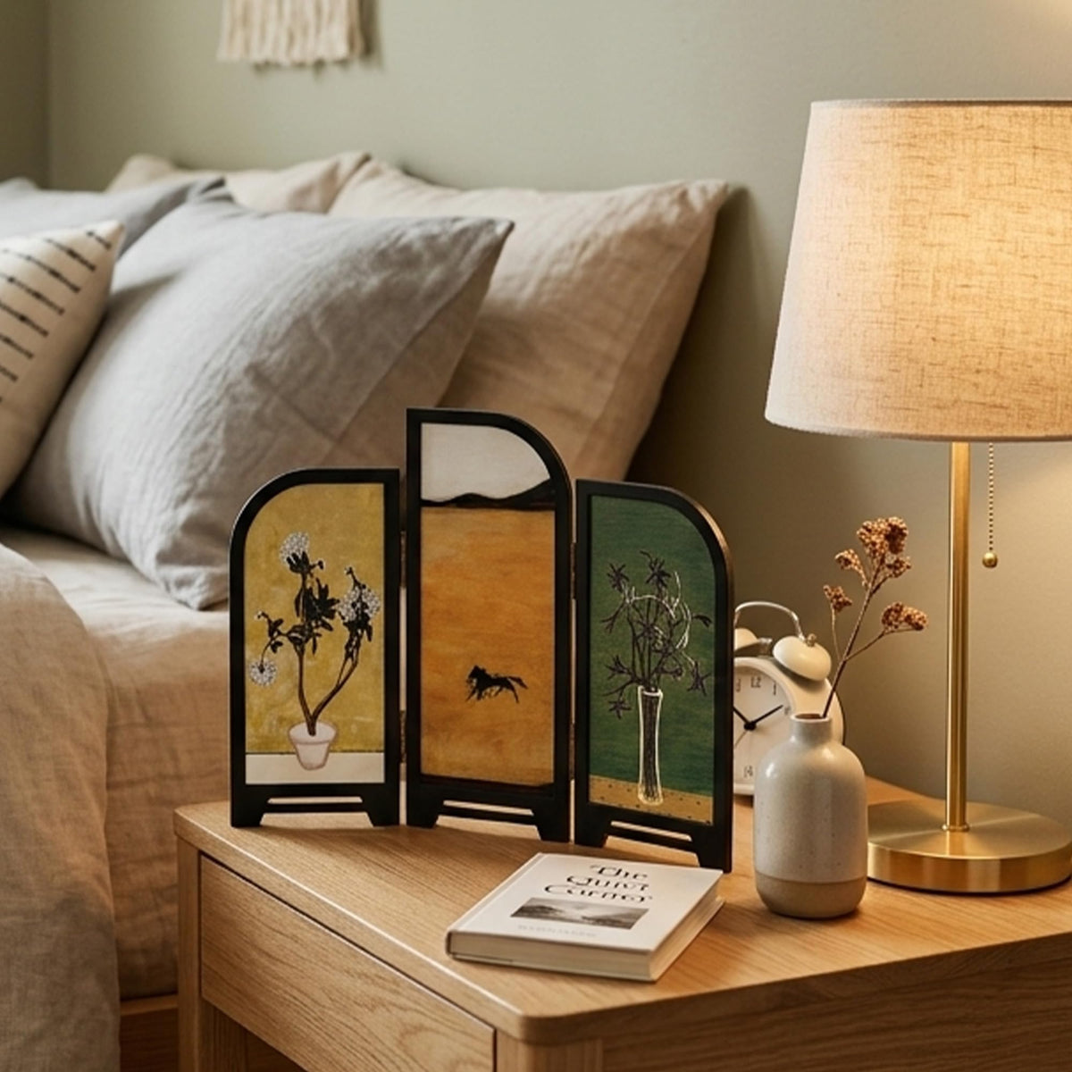 3 Panel Tabletop Folding Screen (M7368)