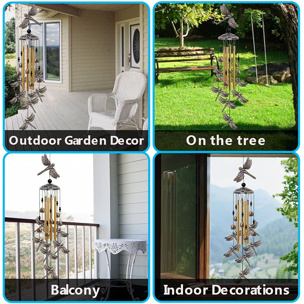 Garden Dragonfly Wind Chimes Outdoor Decor