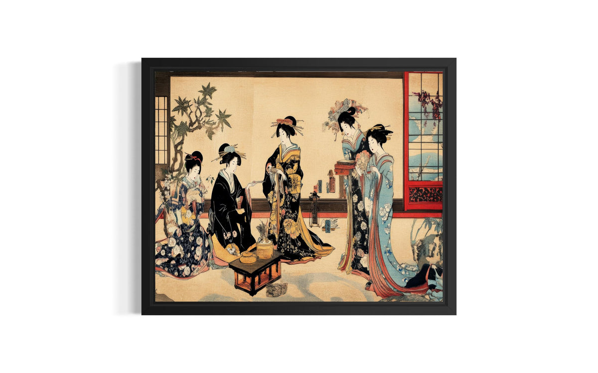 Geisha House Unframed Wall Art Print Poster (Geisha House / 24"L x 18"W)