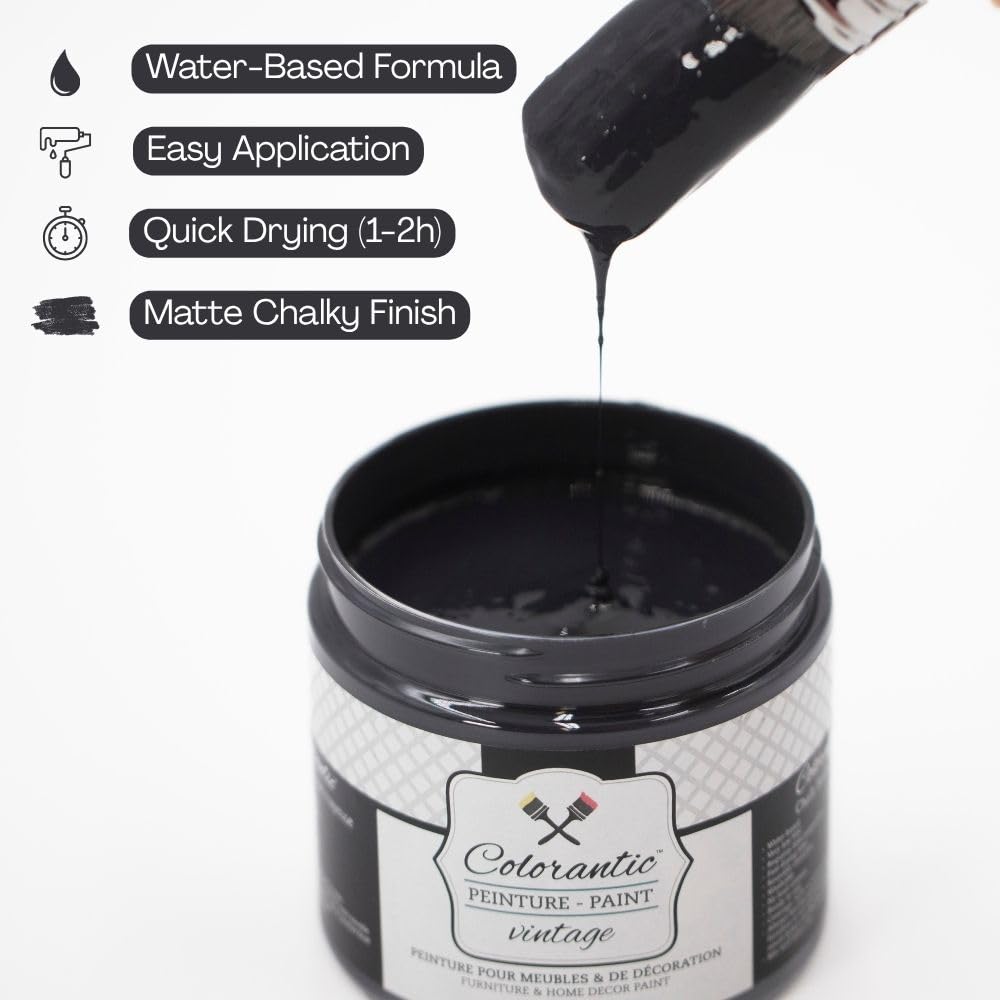 NIGHT Chalk Paint for Furniture DIY (Night / 128 Fl Oz (Pack of 1))