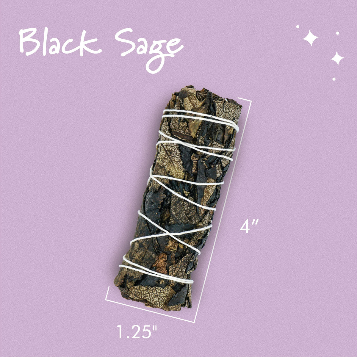 Black Sage 4" (3 PIECES)