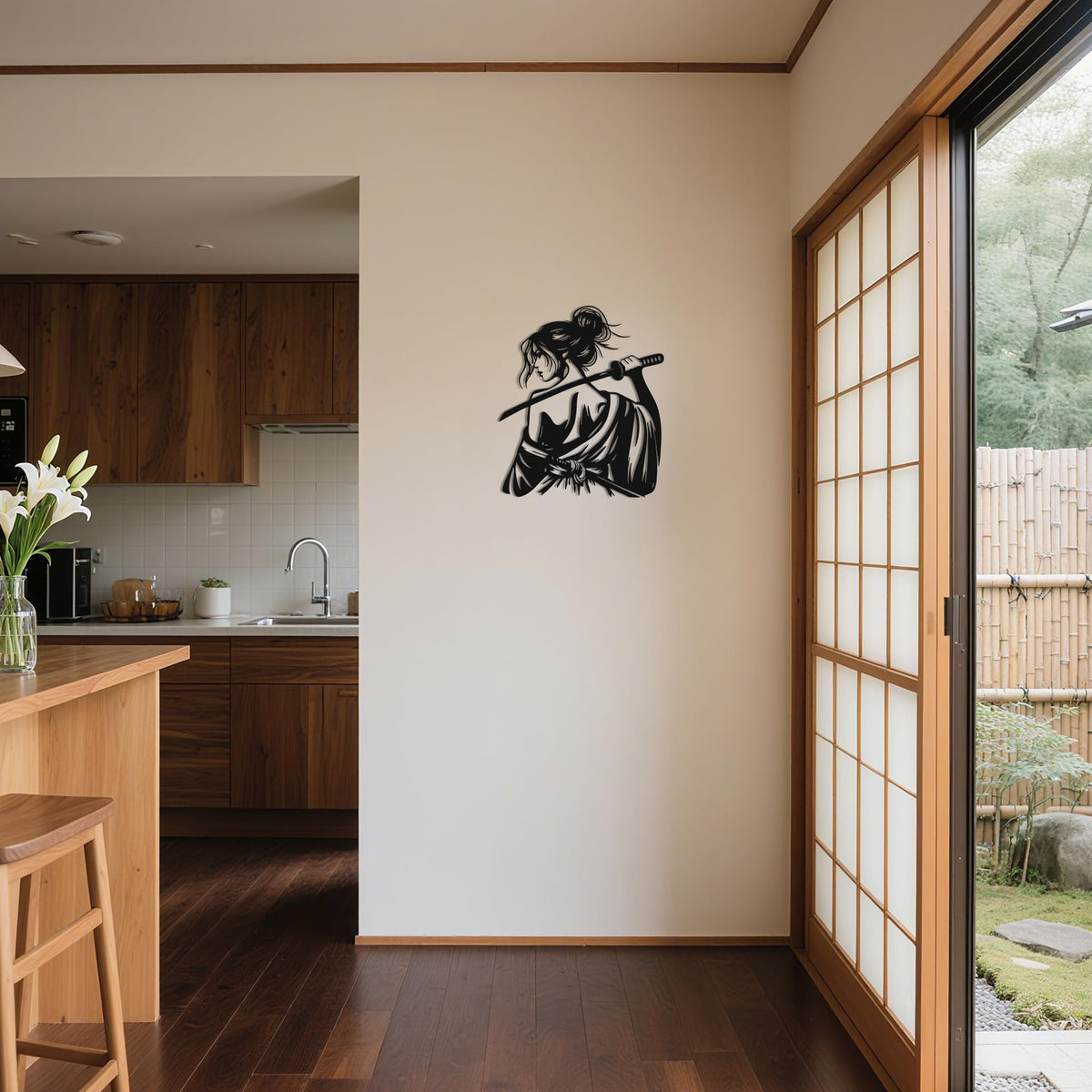 Mystic Samurai Metal Wall Art (Mystic Samurai Sentinel)