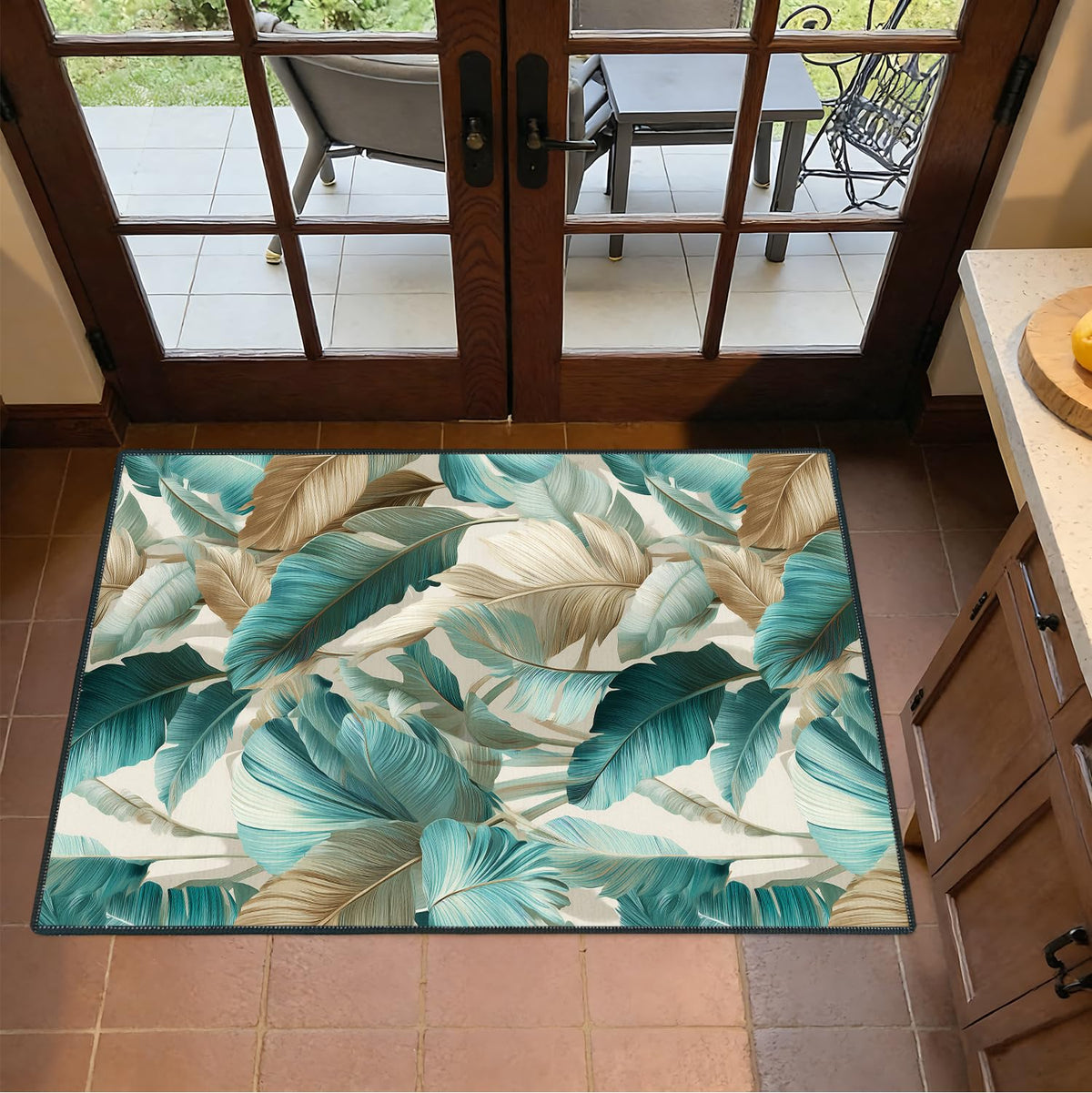 2x3FT Tropical Leaves Area Rug (#18 / 2' x 3' (Rectangular))