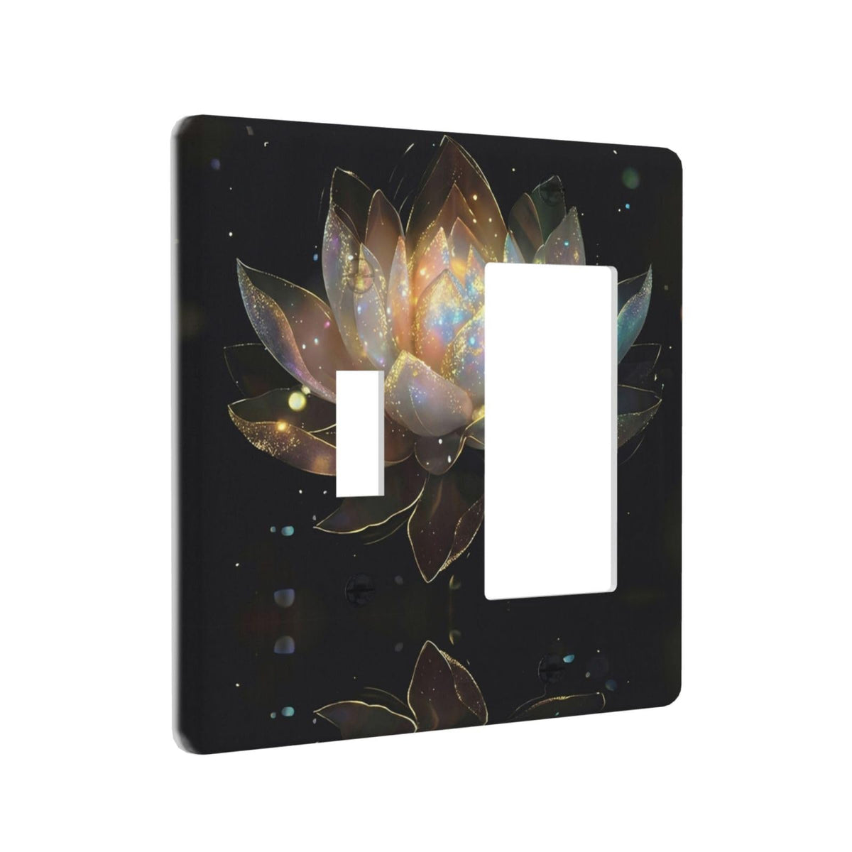 Spa Yoga Zen Lotus Flower 2 Gang Single Toggle (Spa Yoga Zen Lotus Flower / 2 Gang Rocker/Toggle Combo)