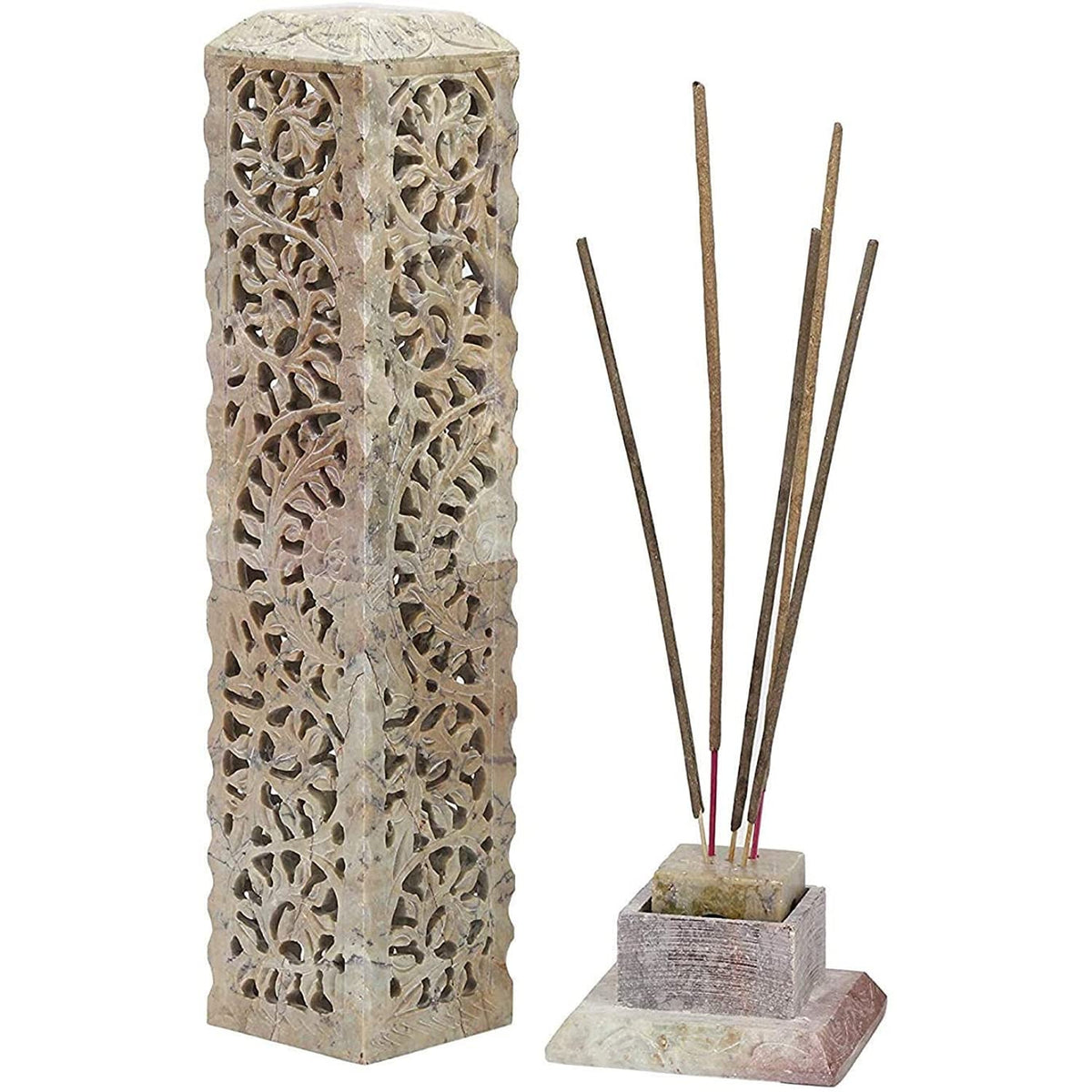 Handmade Marble Soapstone Incense Stick Burner