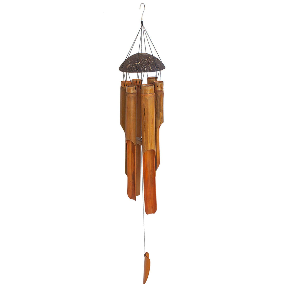 35 inch Large Bamboo Coconut Wind Chimes Outdoor (35 inch)