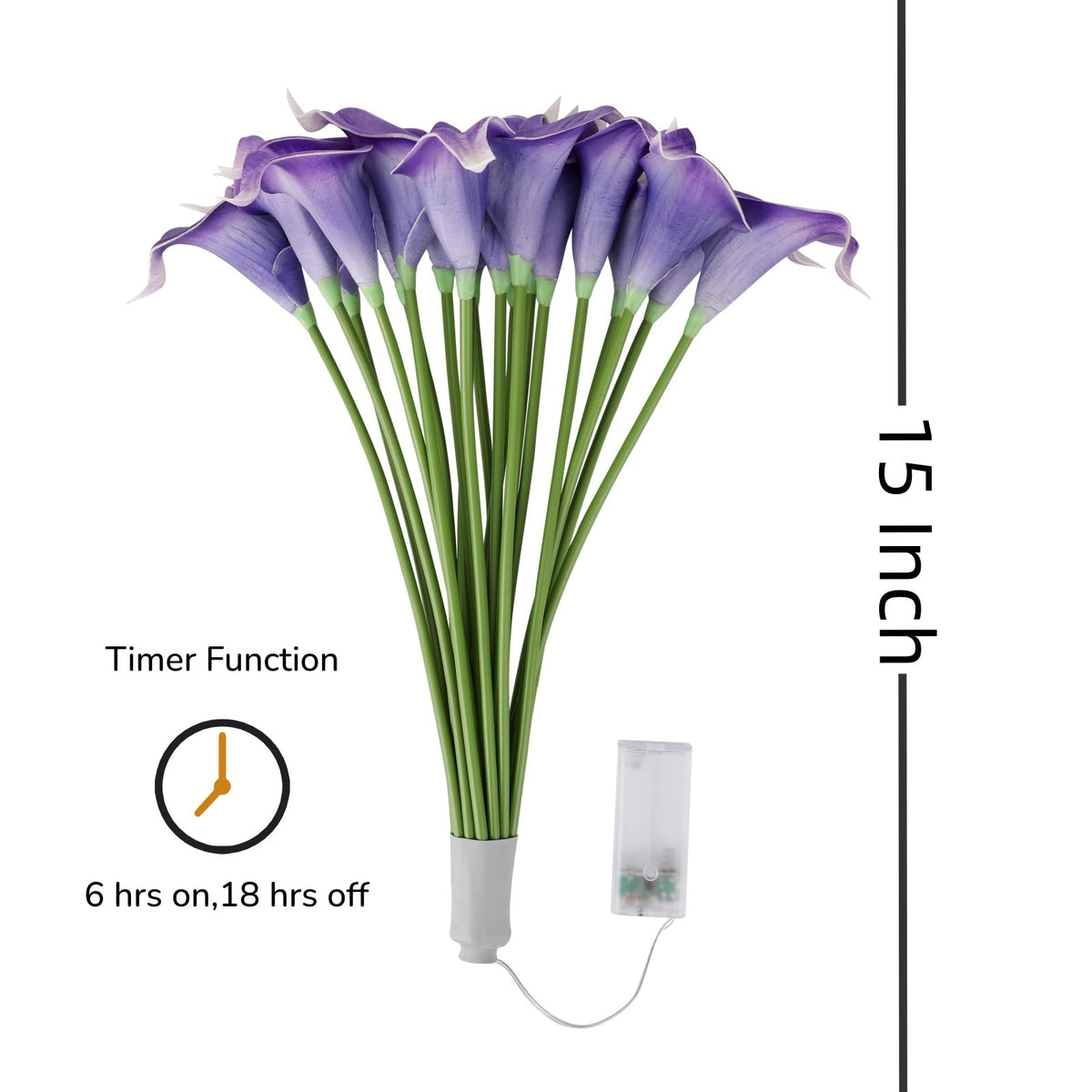 LED Calla Lily Lamp (Purple)
