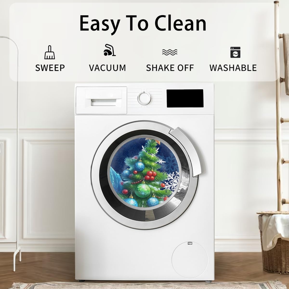 Half Round Doormat Christmas Snowman Blue Decorate Washable Semi Circle Area Rug Non Slip Half Moon Rug Holiday Decor Mat for Indoor Outdoor Bathroom Kitchen Welcome Fireplace Hearth Floor Mat (X:xmas5)
