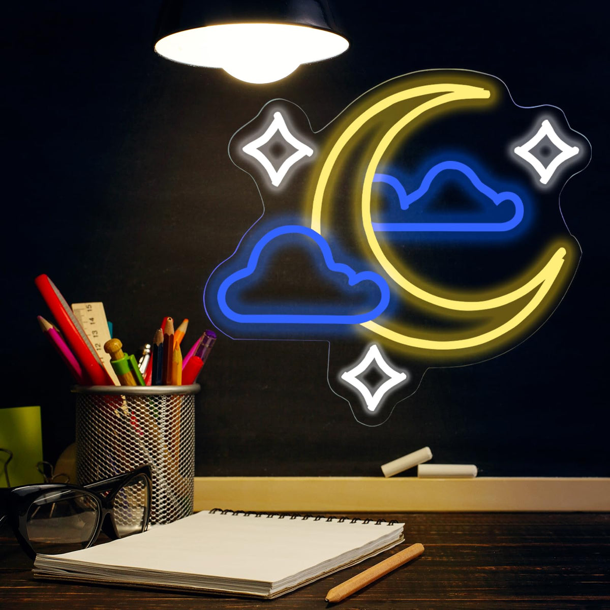 Moon Star Cloud Neon Sign (Moonstar)