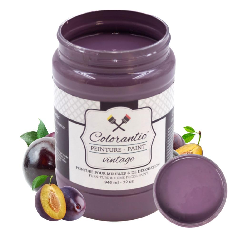 AUTUMN PLUM Chalk Paint Based for Furniture DIY (Autumn Plum / 32 Fl Oz (Pack of 1))