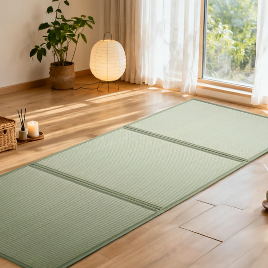 0.47" Thick Japanese Tatami Mat (3'3" x 6'7" / Rush Grass Mat 78“×39”×0.47“)
