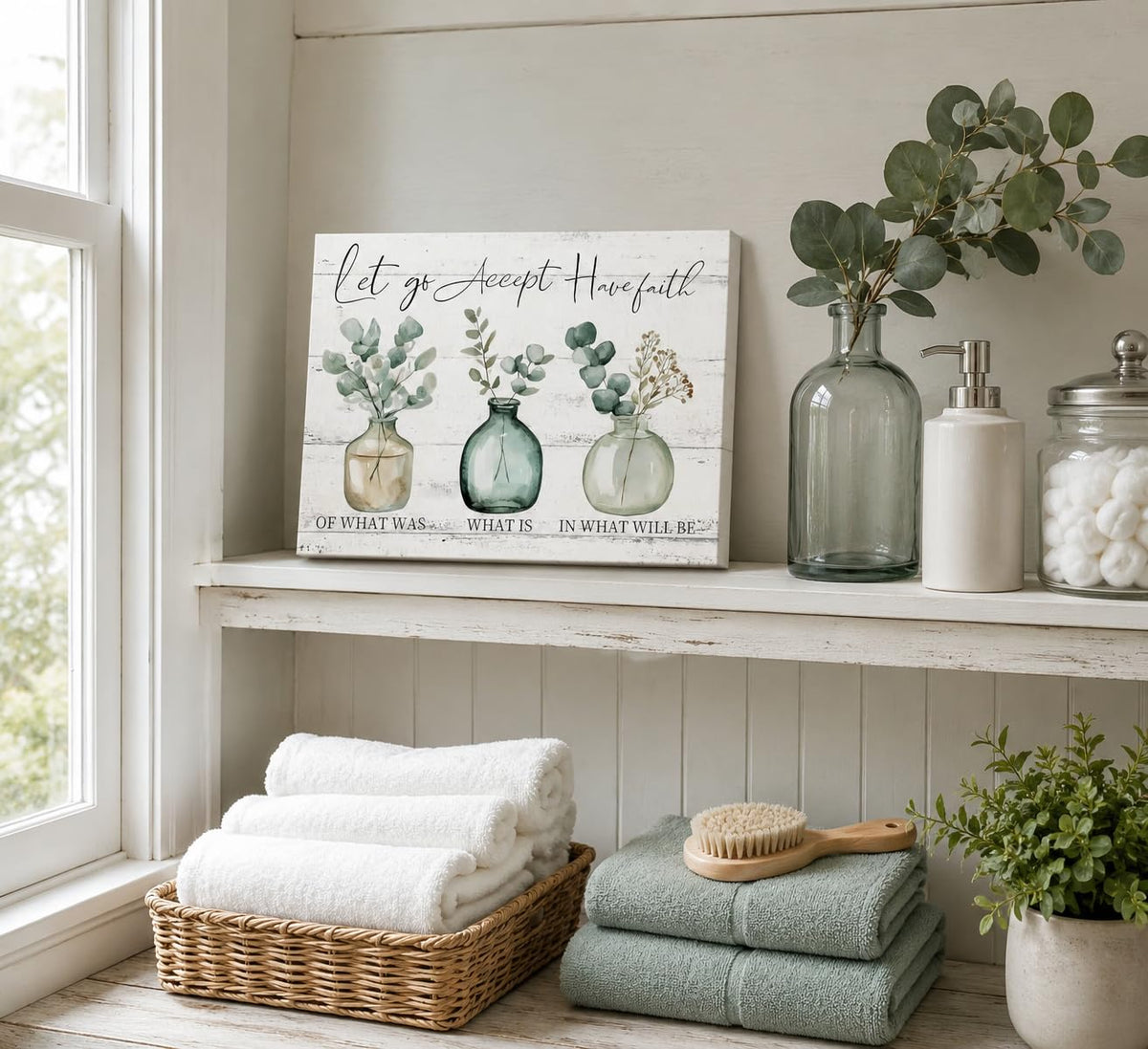 Botanical Inspirational Canvas Wall Art 16x24Inches (Botanical Canvas / 24"L x 16"W)