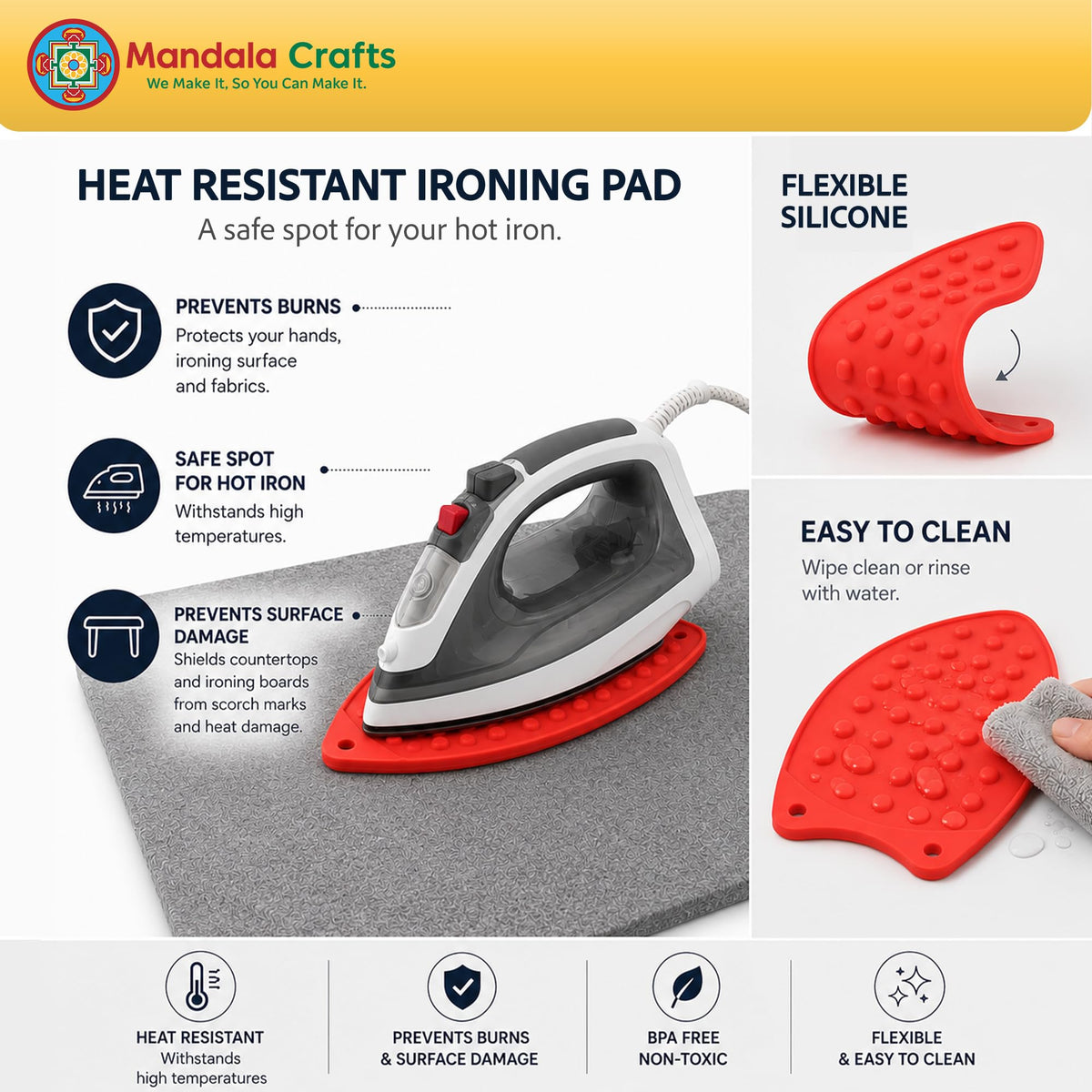 11.5×14.5 in 100% New Zealand Wool Pressing Mat Ironing Pad (11.5 X 14.5 Inches Mat)