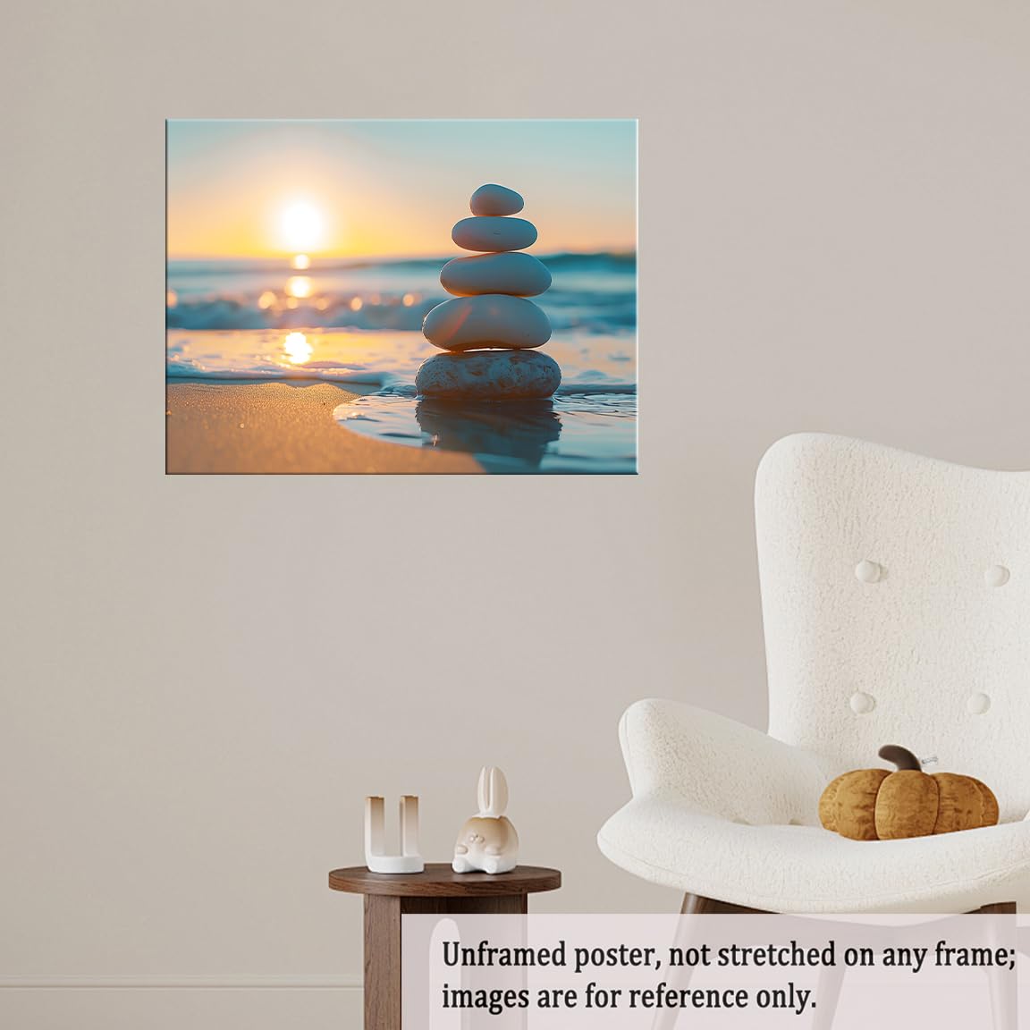 Zen Ocean Sunset Wall Art (Unframed-1 / 12"L x 16"W)