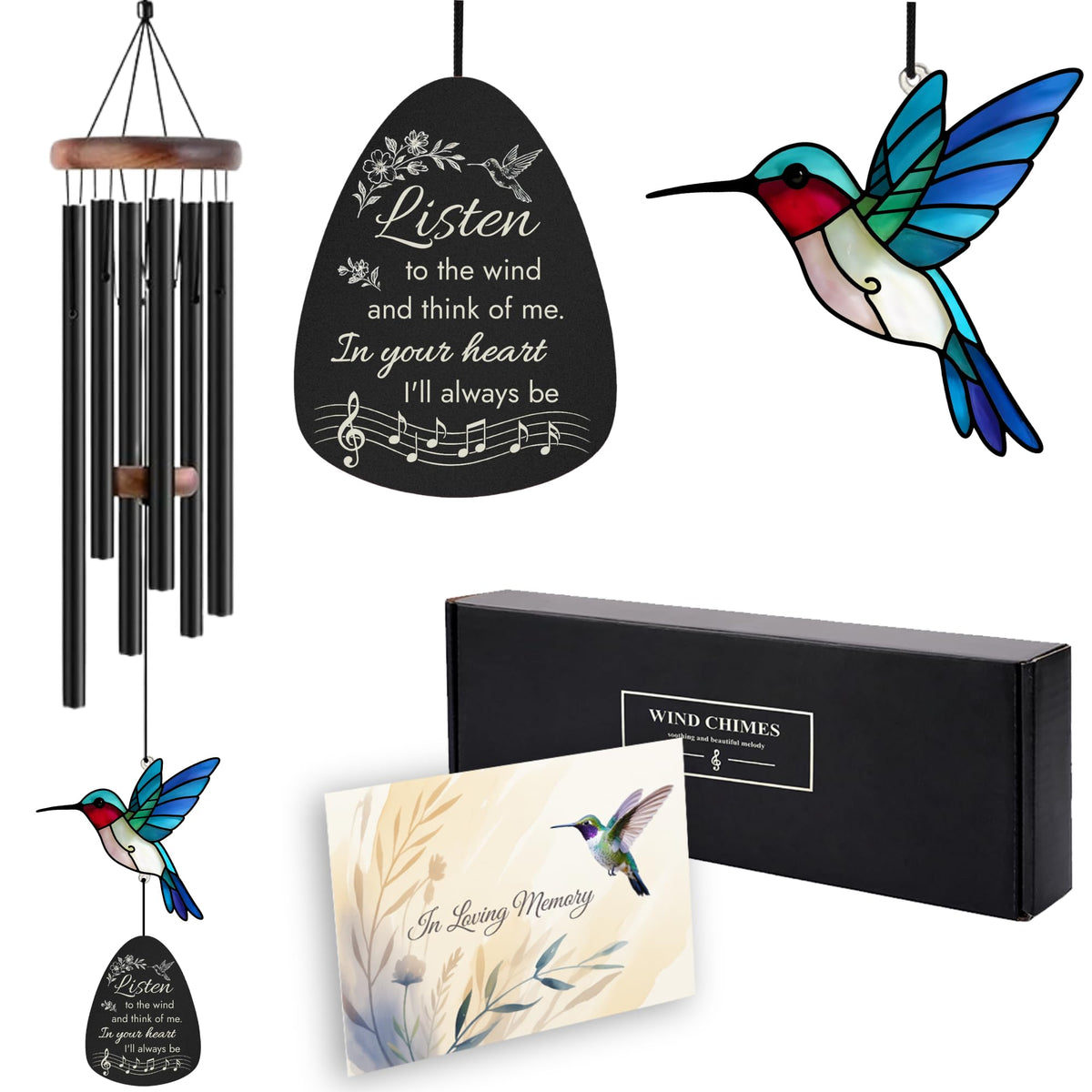 Memorial Wind Chimes for Loss of Loved One (48IN)