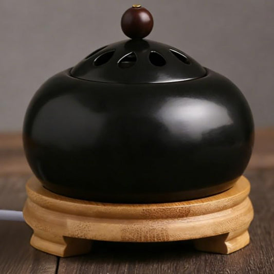 Electric Resin Burner with Timer (Black)
