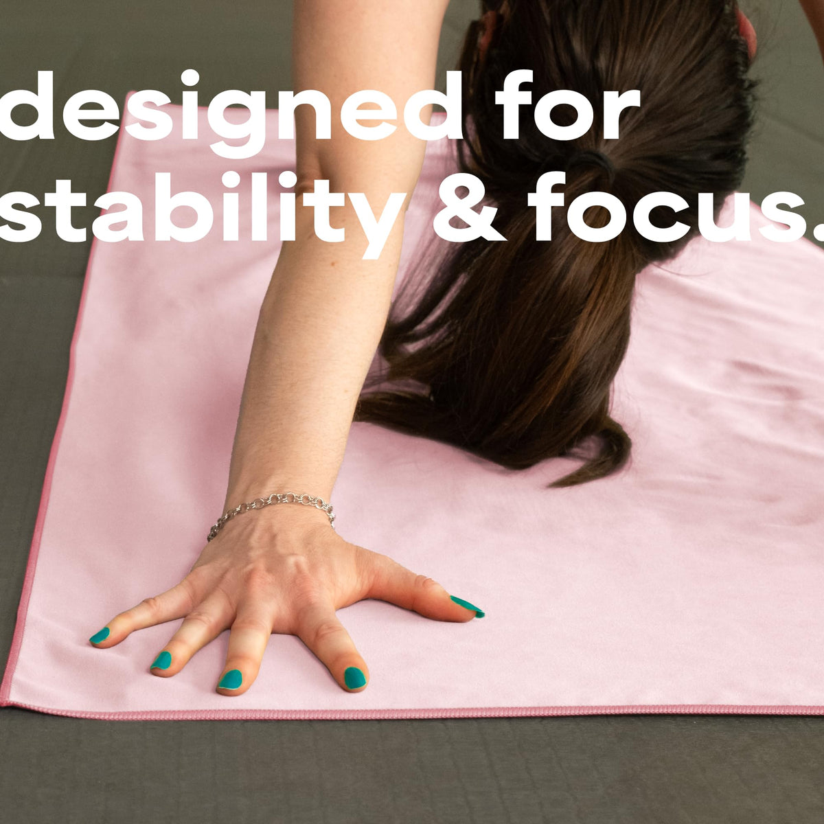 Aura Microfiber Yoga Mat Towel (Pink 2pk)