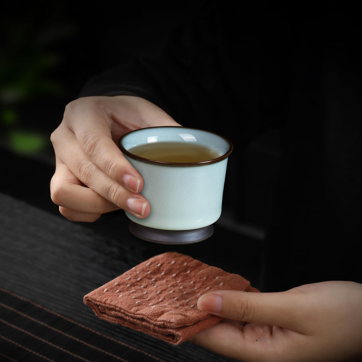 Japanese Tea Cups (Imperial Kiln-Rich Foot)