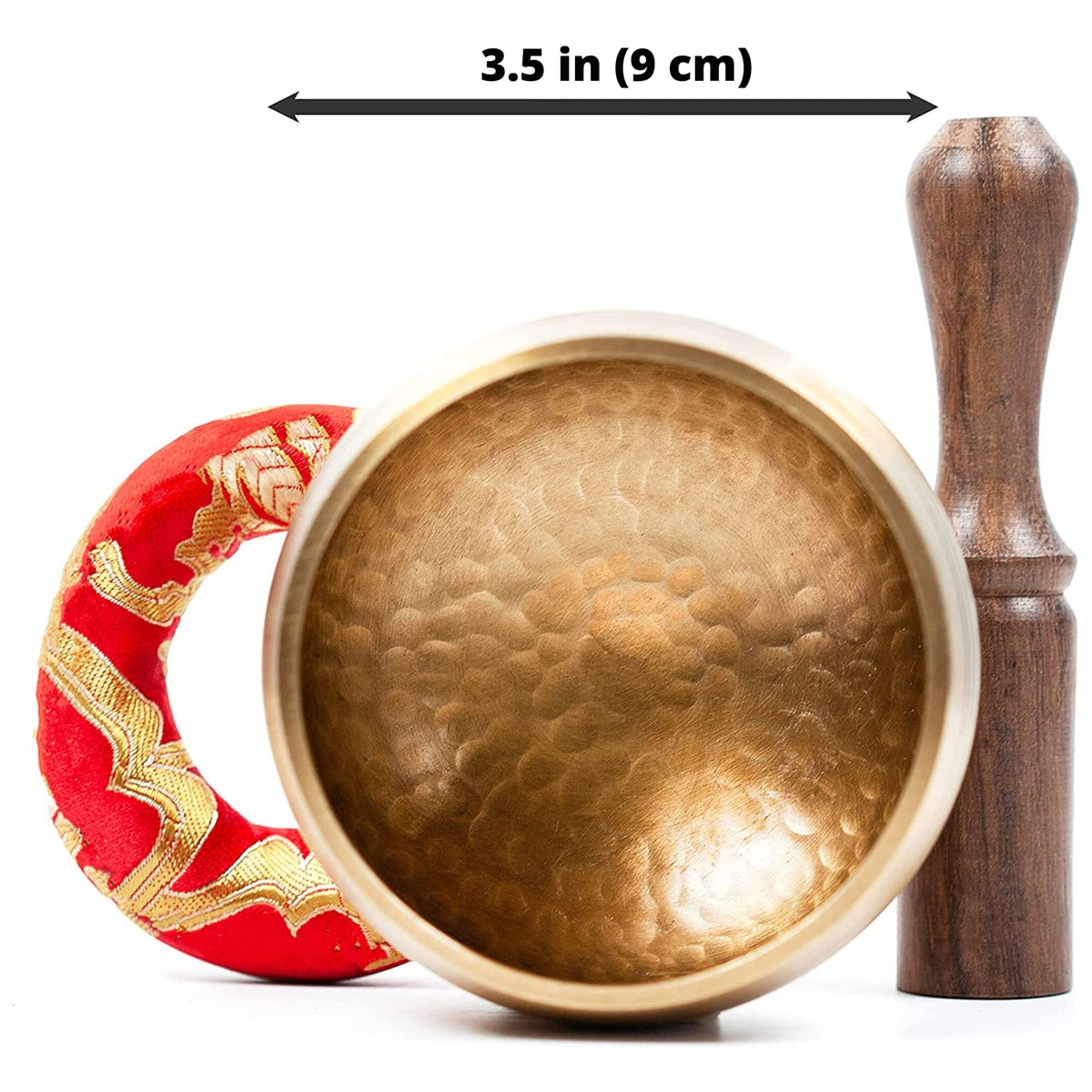 Tibetan Singing Bowl Set (Gold - 3.5 Inch)
