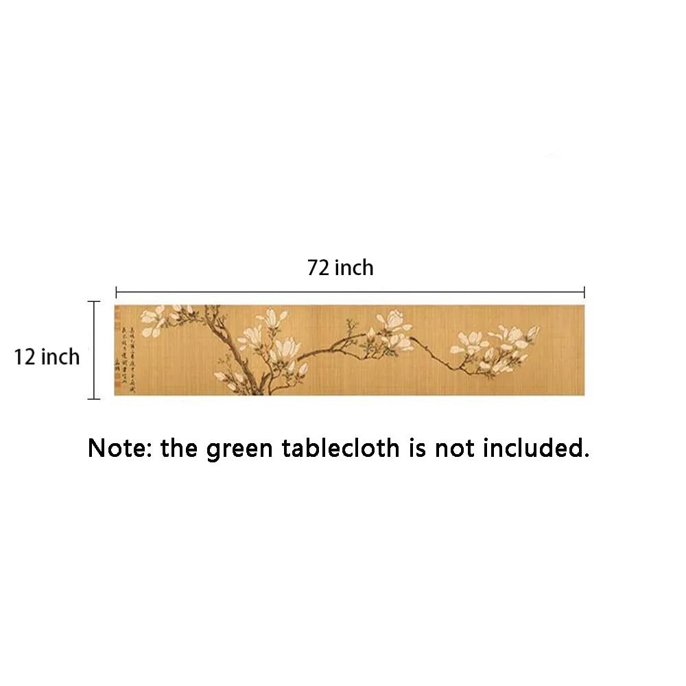 Asian Style Bamboo Table Runner (Magnolia / 12x72 Inch)