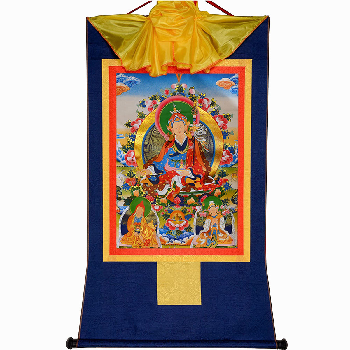 The Three Masters (Guru Rinpoche / 33.5"L x 24.8"W)