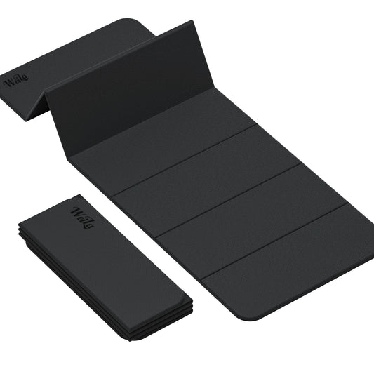 1 2 Inch 70"x24" Foldable TPE Yoga Mat (Charcoal)