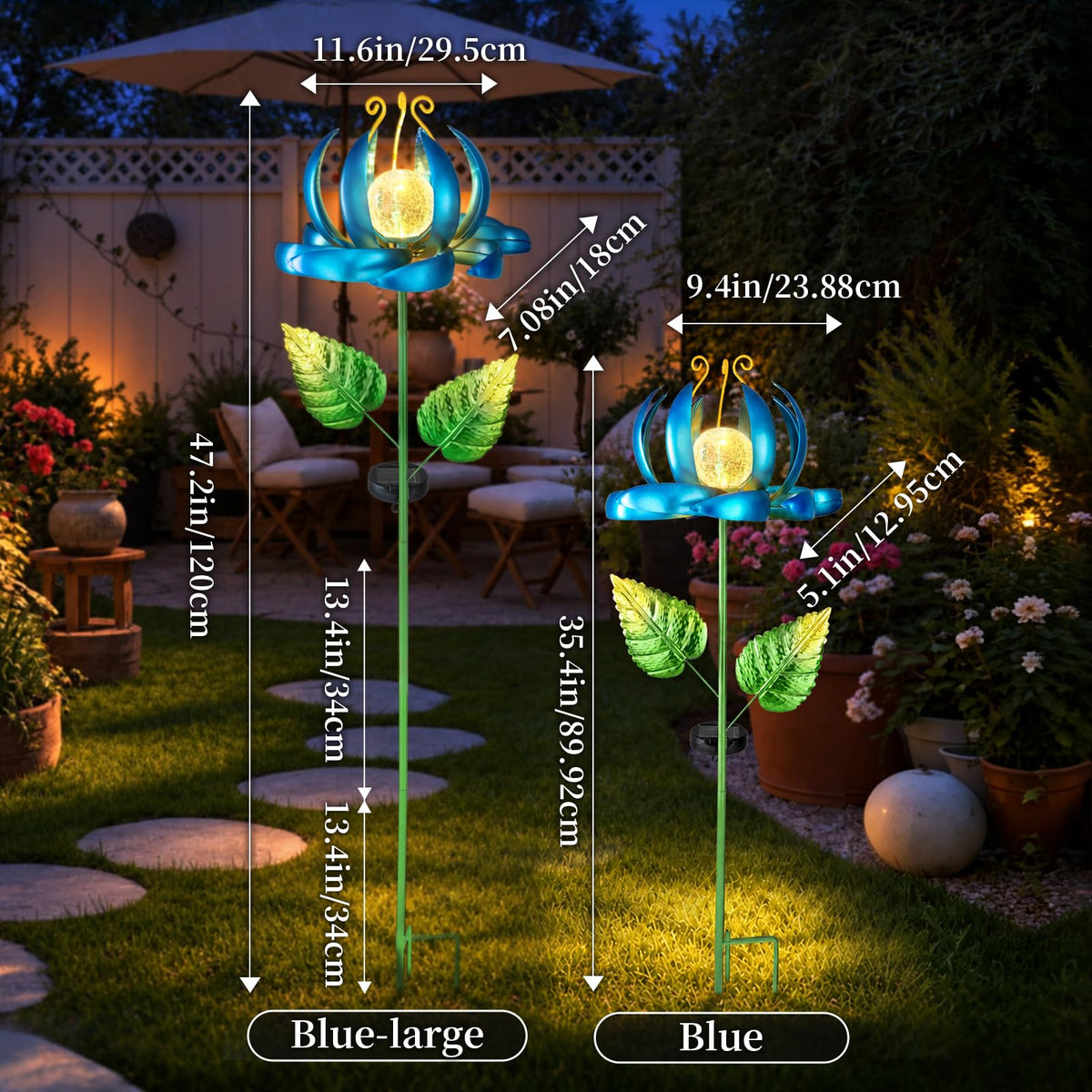 Solar Wind Spinner Lights (Blue-large)
