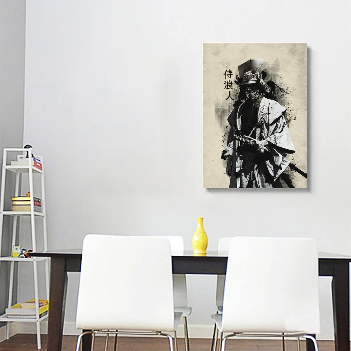 Canvas Poster Oil Painting Japanese Bushido Samurai Ronin Modern Character Wall Art Poster Prints Picture Decoration For Living Room Bedroom Unframed 12 x18 inches (18"L x 12"W / Unframe-4)