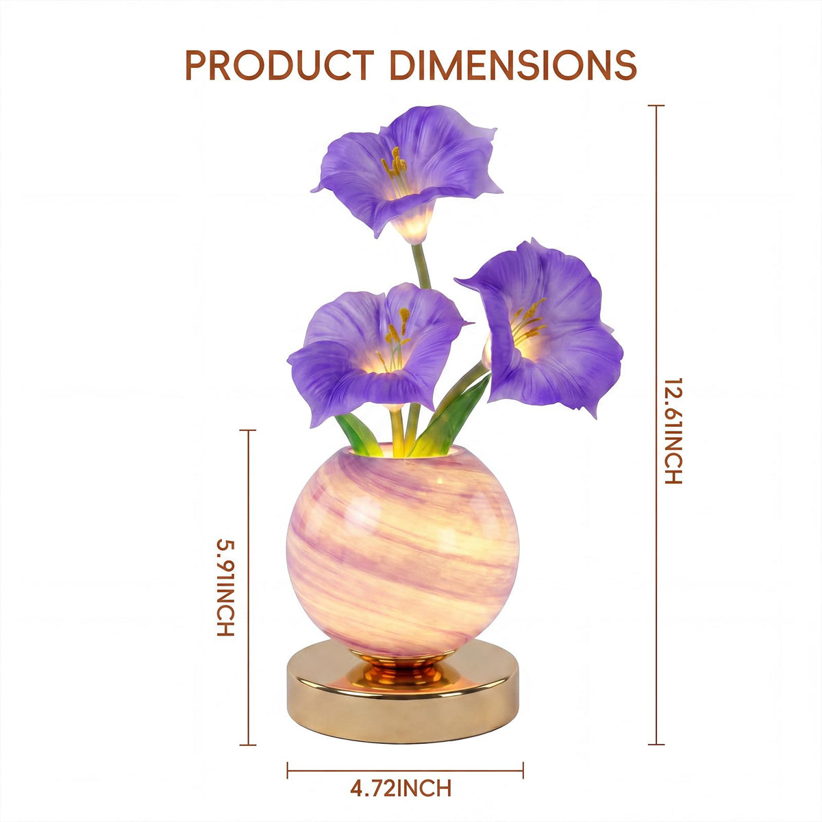 Purple Morning Glory Lamp (Purple Morning Glory)