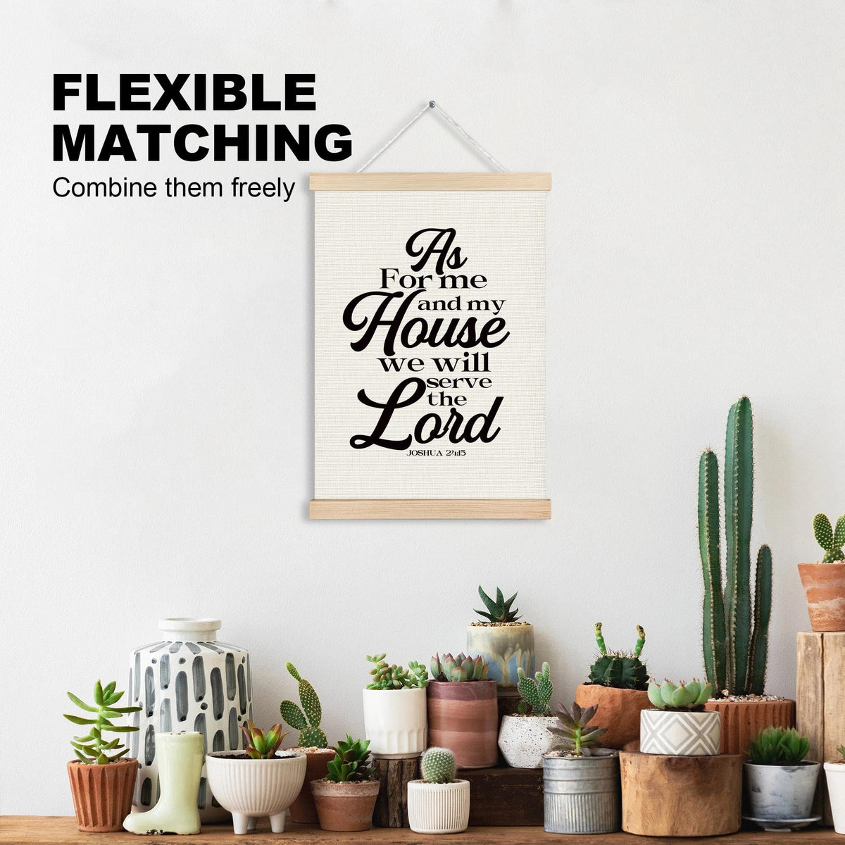 Christian Wall Art Poster (JOSHUA 24:15)