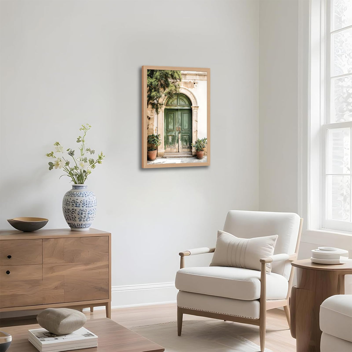 Mallorca Green Door Wall Art (Window / 12"L x 16"W)